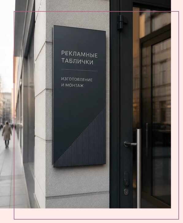 Рекламные таблички в Златоусте по цене от 4640 р. | Аванза-Злт